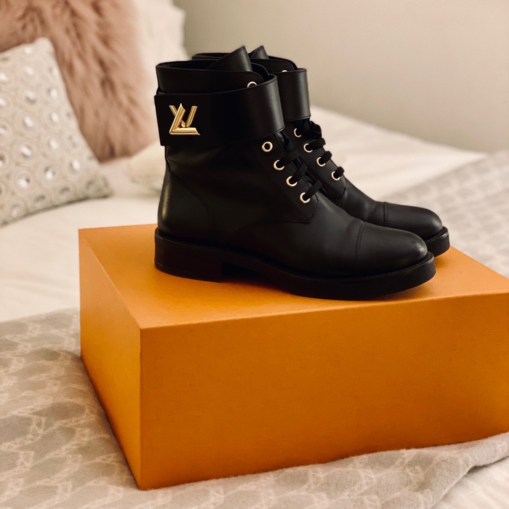 Authentic Louis Vuitton Combat Boots